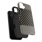 Mixed Patterns Polka Dots/Strips Phone Case