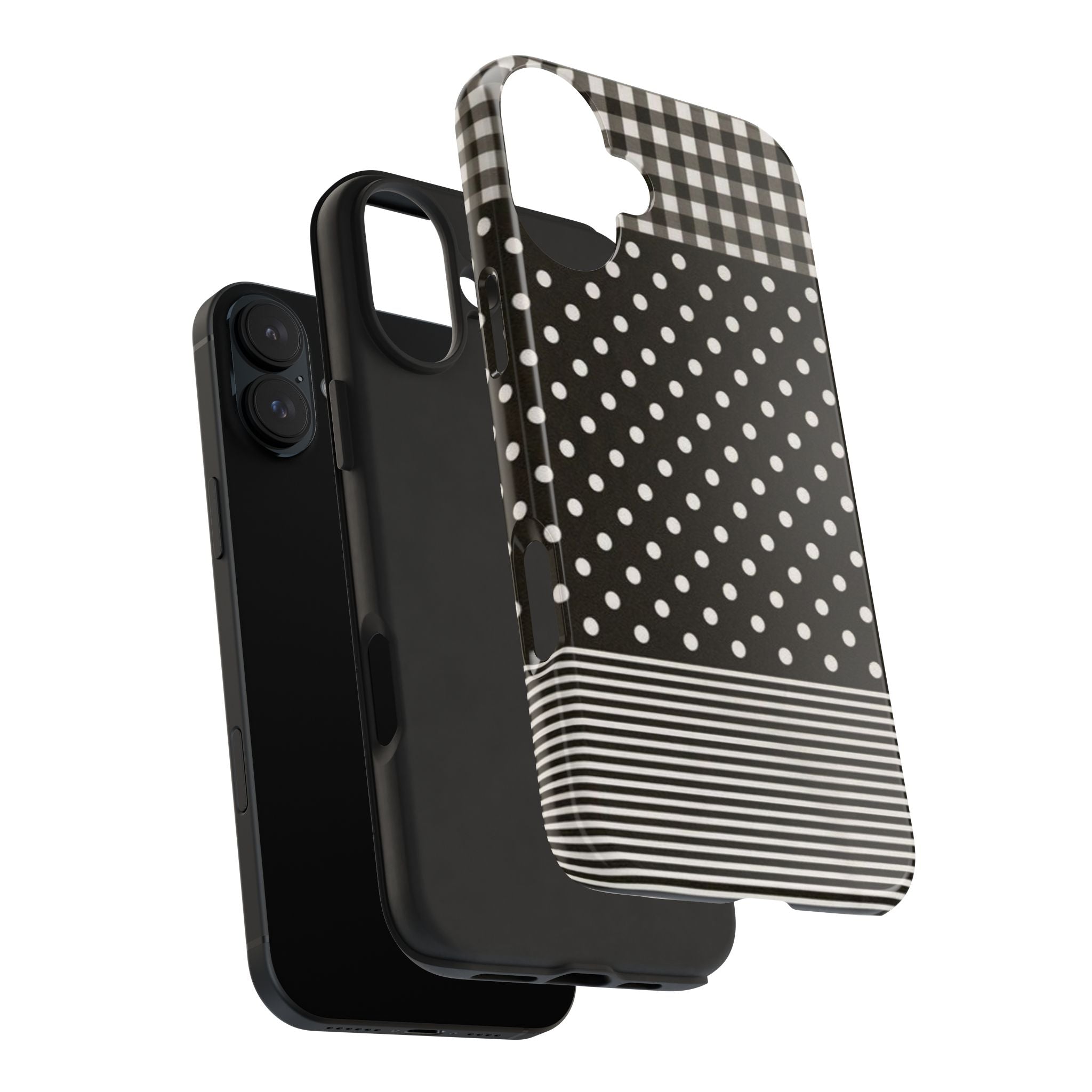 Mixed Patterns Polka Dots/Strips Phone Case