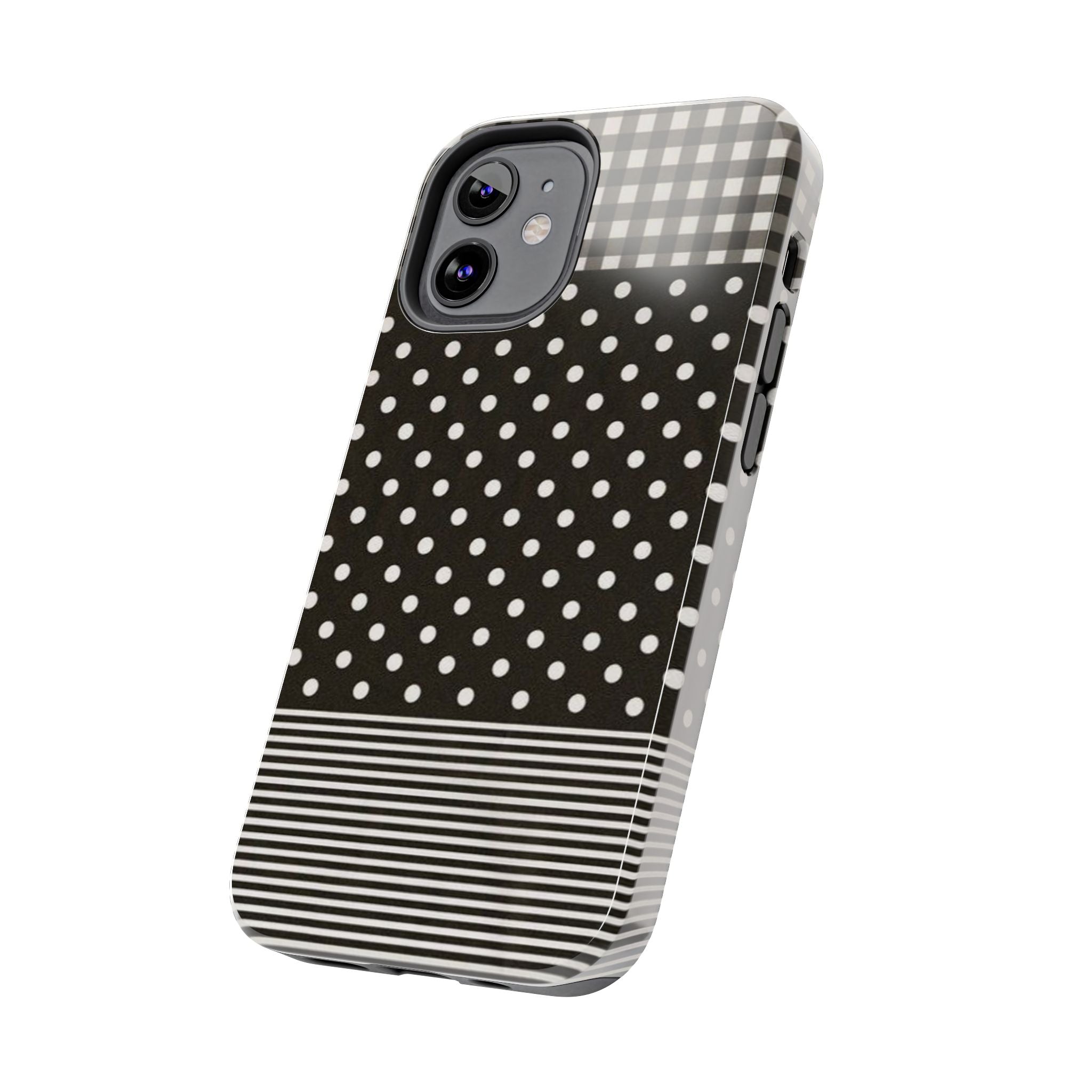 Mixed Patterns Polka Dots/Strips Phone Case