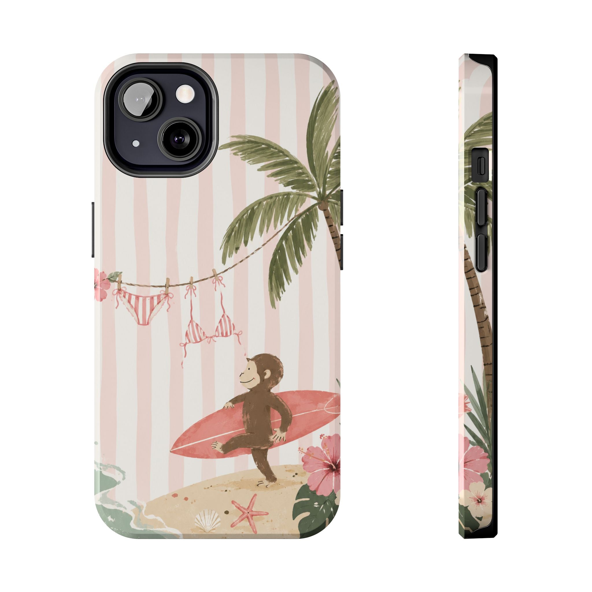 Pink Curious George Phone Case