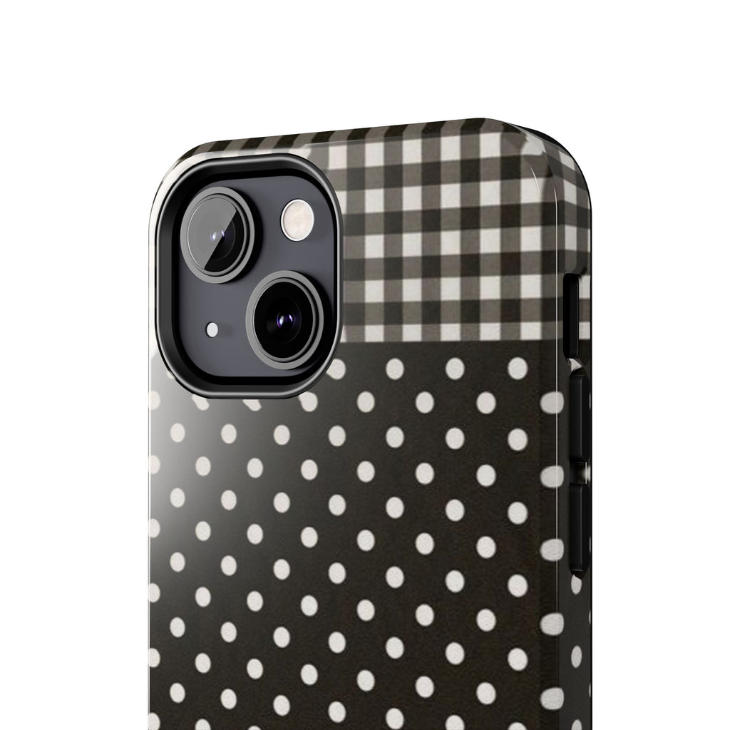 Mixed Patterns Polka Dots/Strips Phone Case