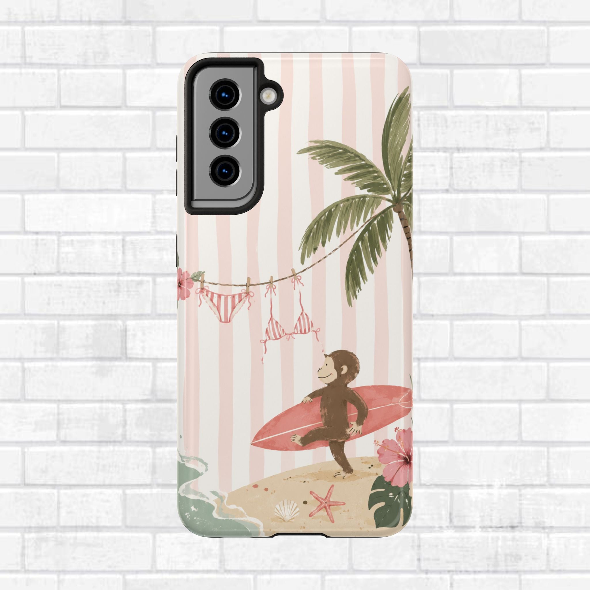 Pink Curious George Phone Case
