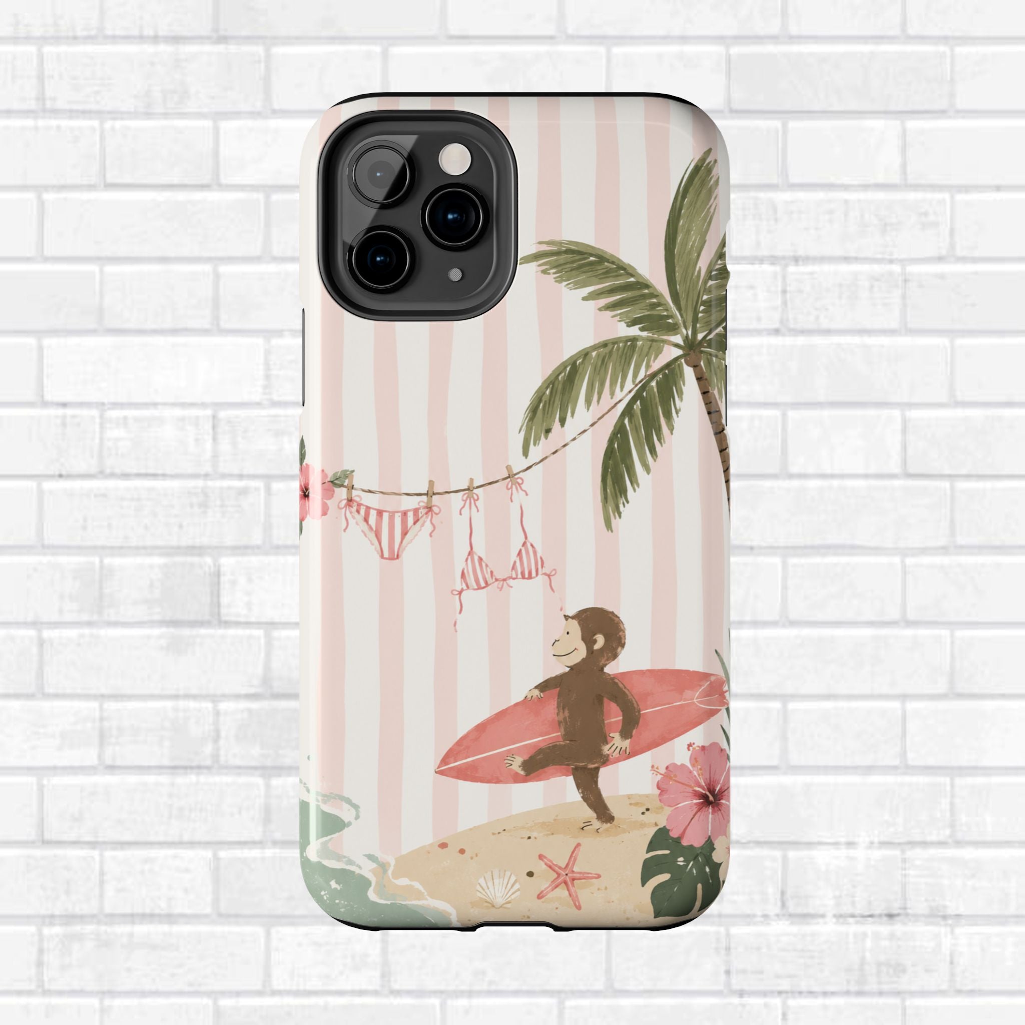 Pink Curious George Phone Case
