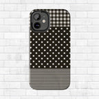 Mixed Patterns Polka Dots/Strips Phone Case