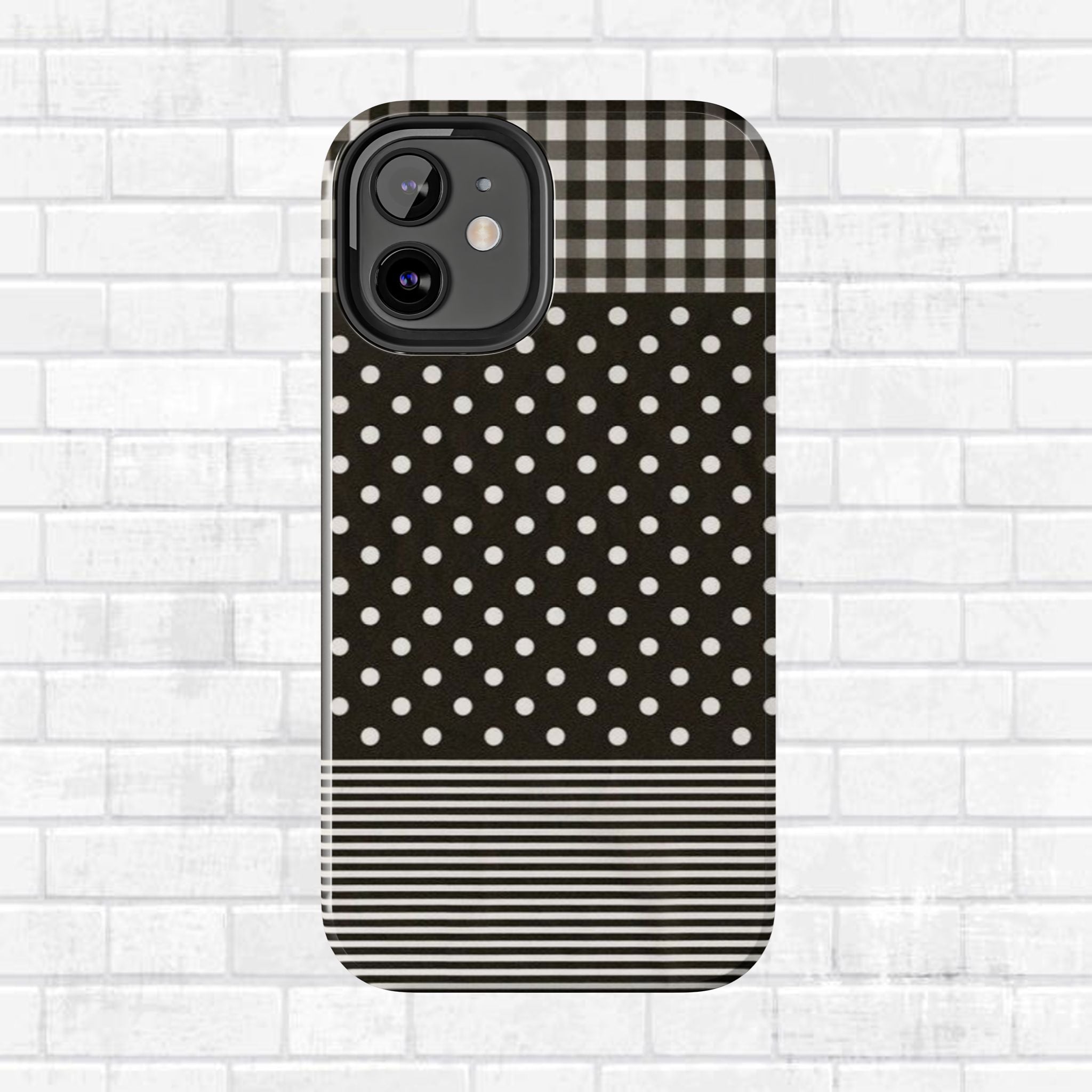 Mixed Patterns Polka Dots/Strips Phone Case