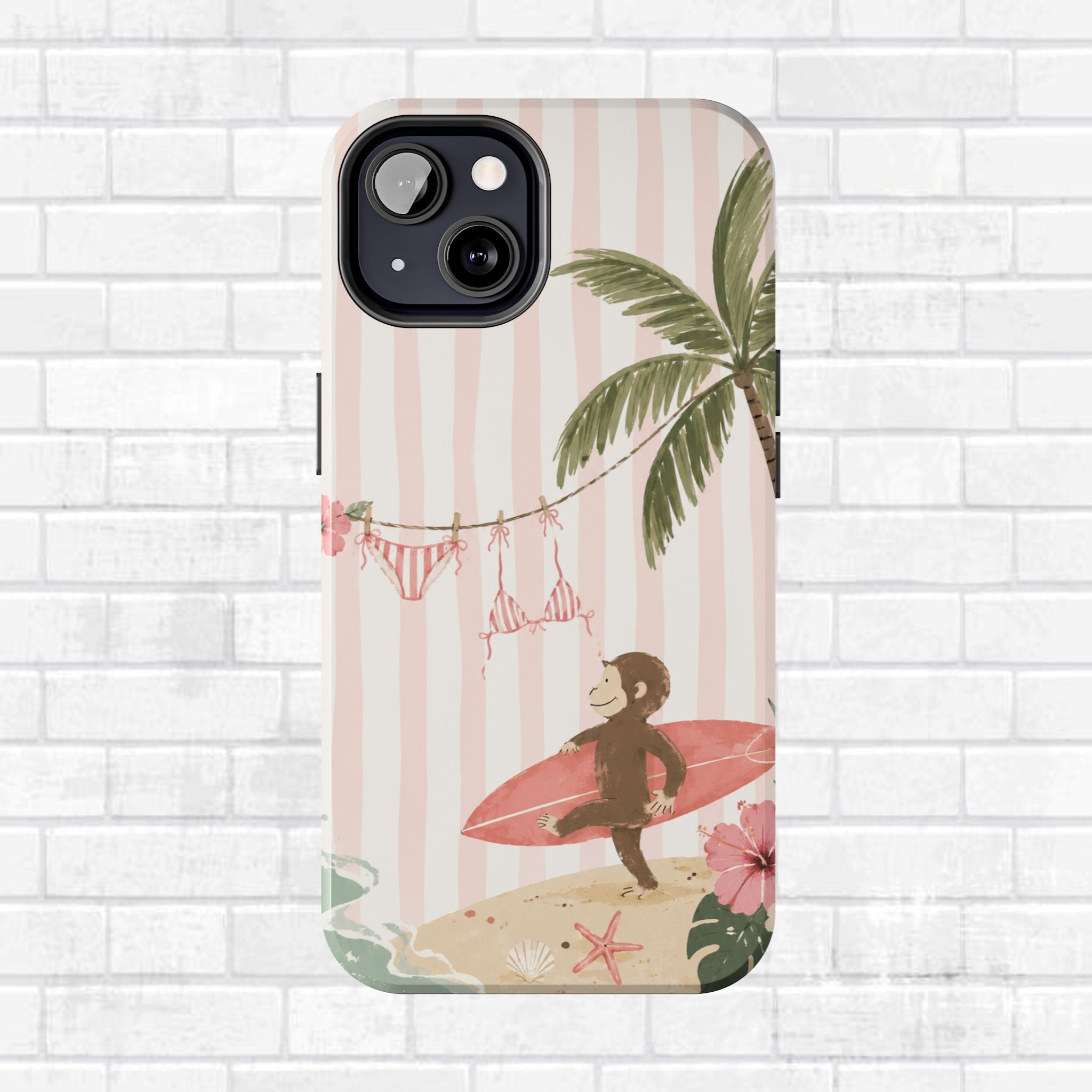 Pink Curious George Phone Case