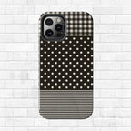 Mixed Patterns Polka Dots/Strips Phone Case