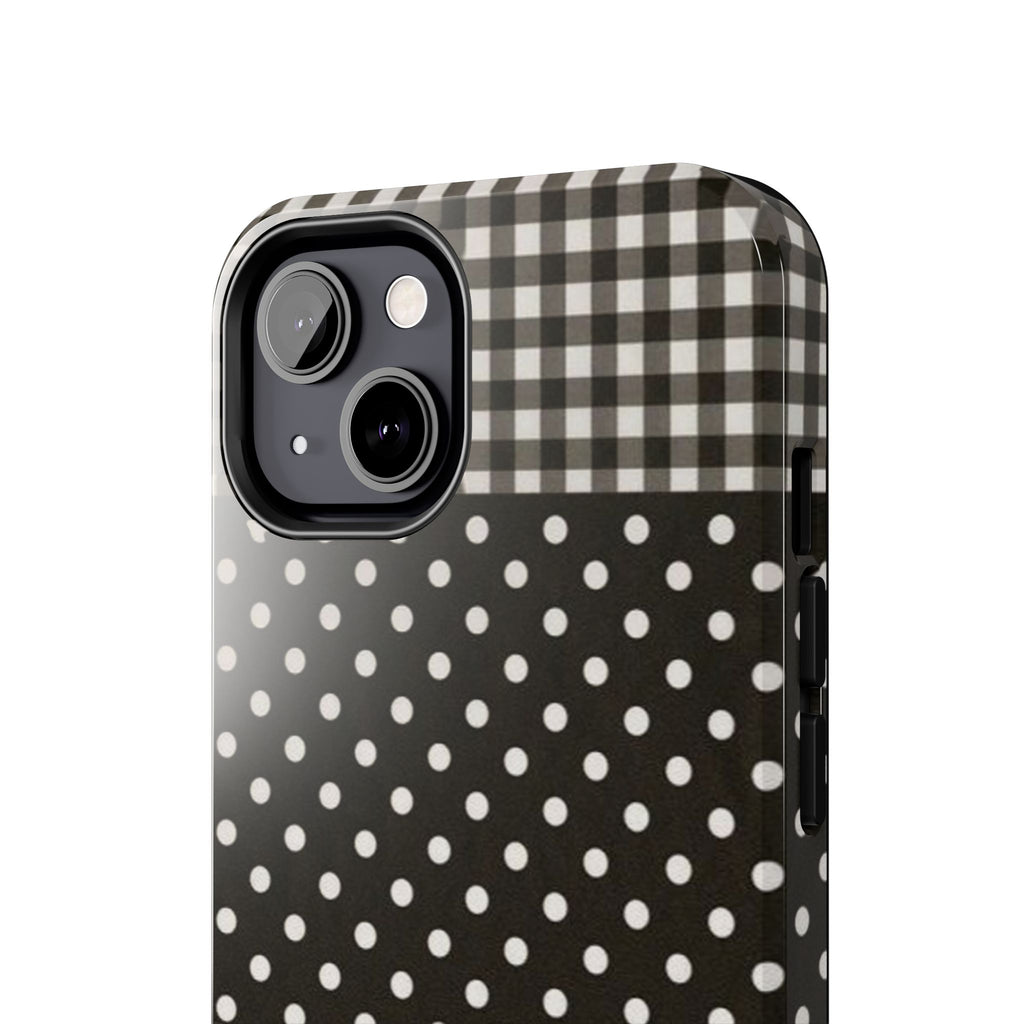 Mixed Patterns Polka Dots/Strips Phone Case