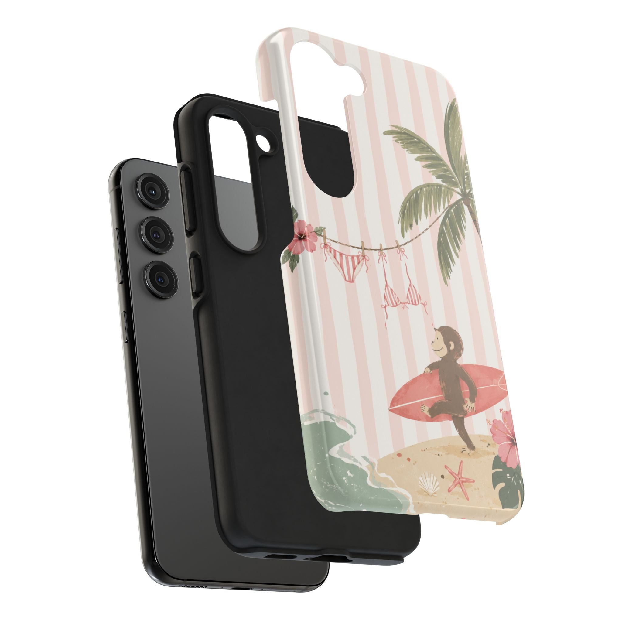 Pink Curious George Phone Case