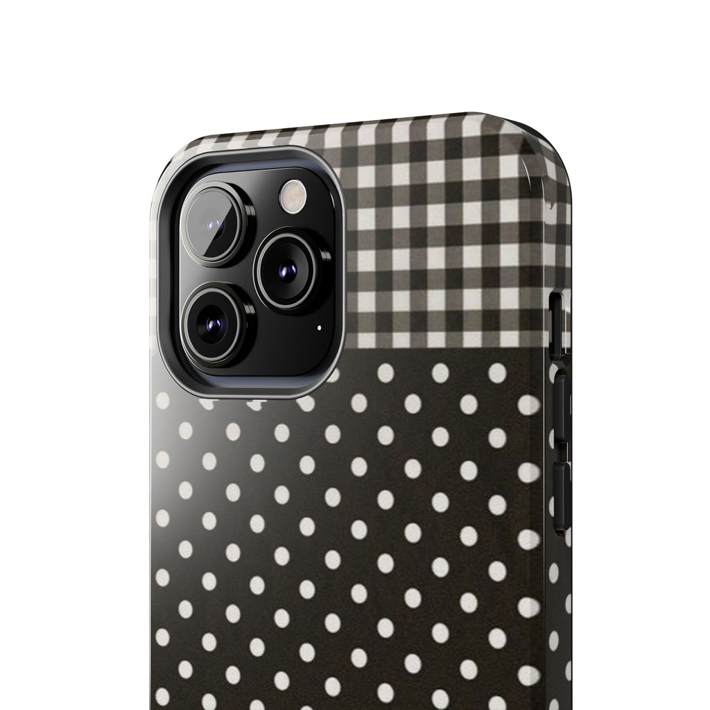 Mixed Patterns Polka Dots/Strips Phone Case