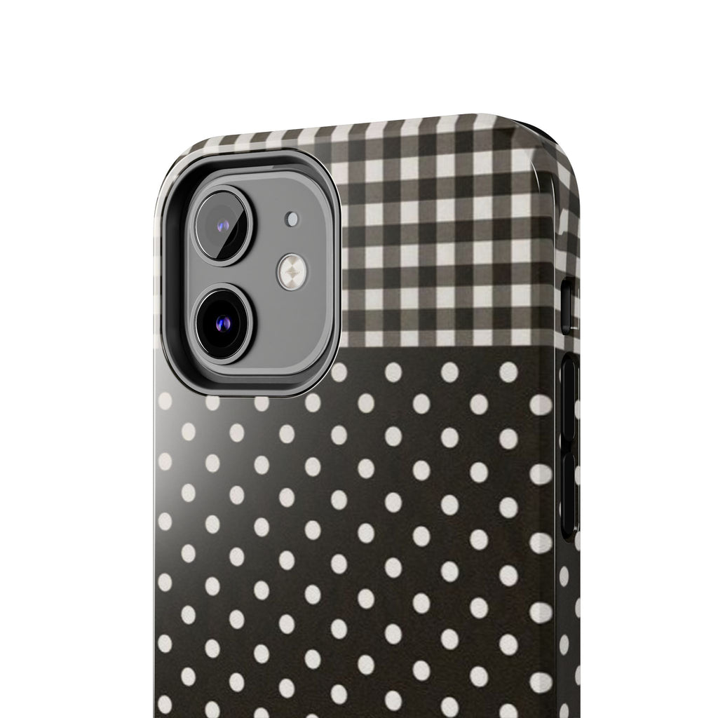 Mixed Patterns Polka Dots/Strips Phone Case