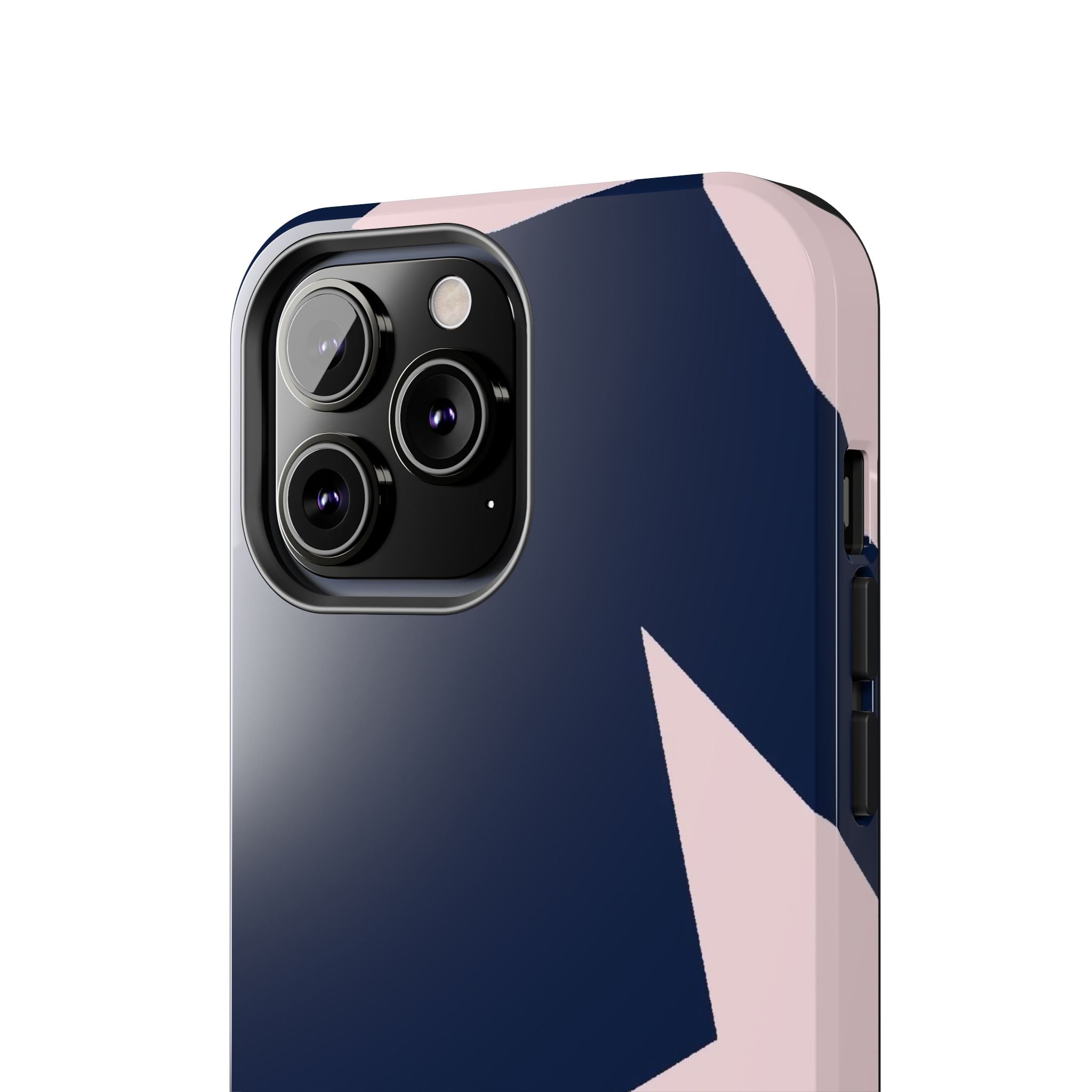 Navy Light Pink Stars Phone Case