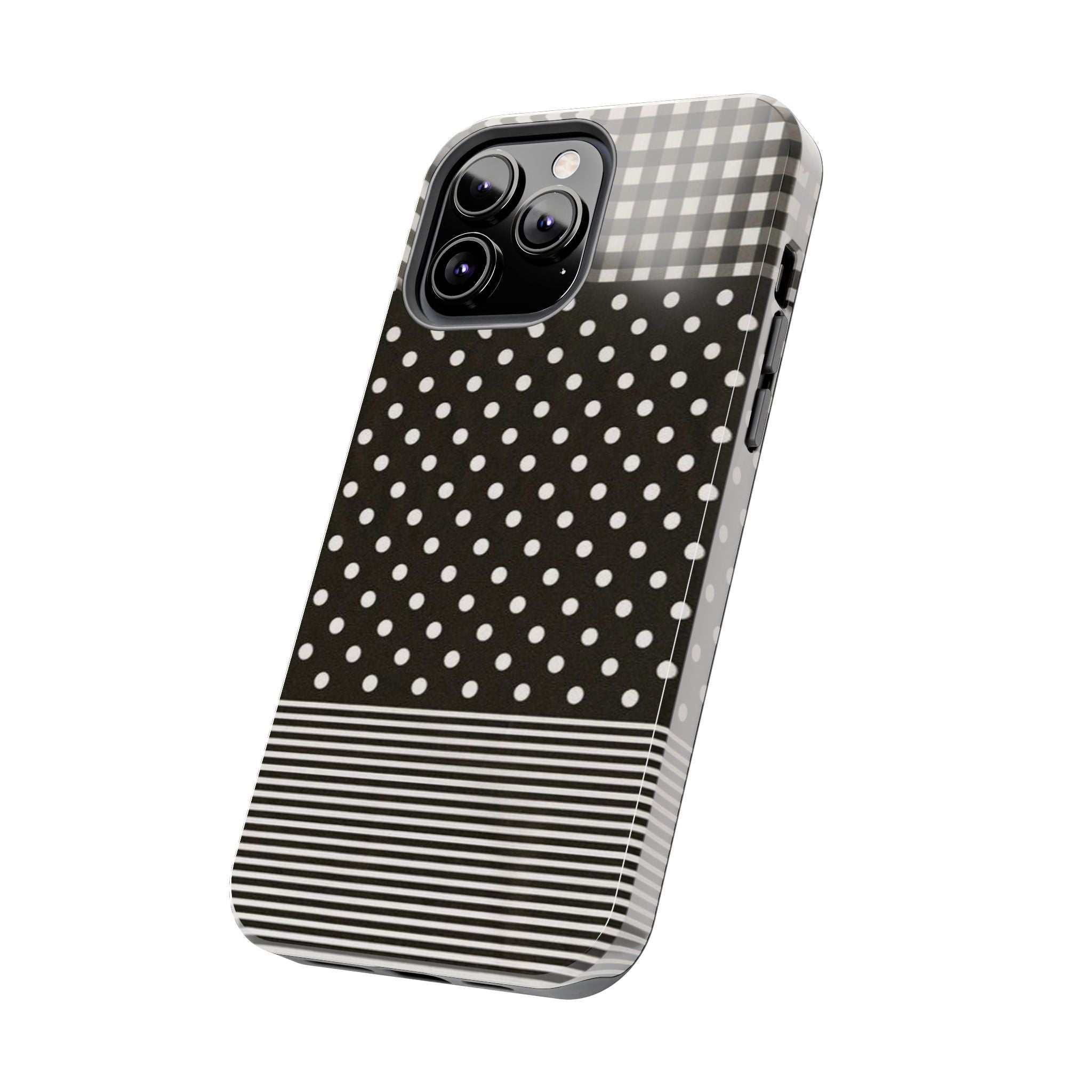 Mixed Patterns Polka Dots/Strips Phone Case