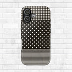 Mixed Patterns Polka Dots/Strips Phone Case