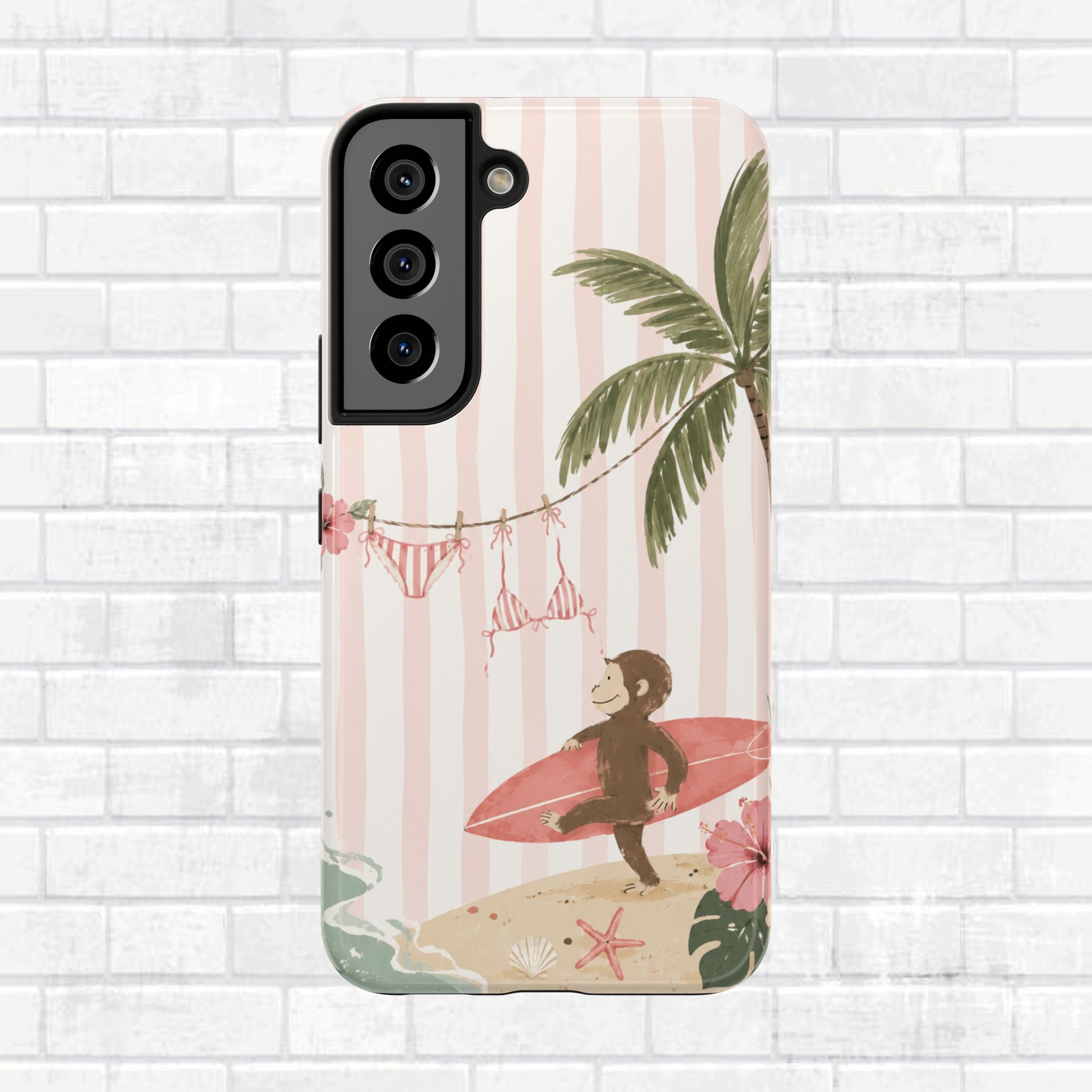Pink Curious George Phone Case