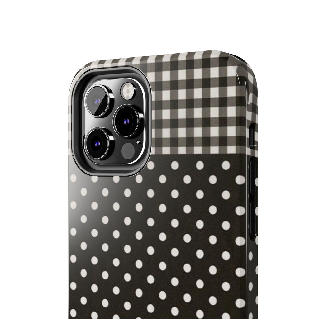 Mixed Patterns Polka Dots/Strips Phone Case