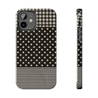 Mixed Patterns Polka Dots/Strips Phone Case