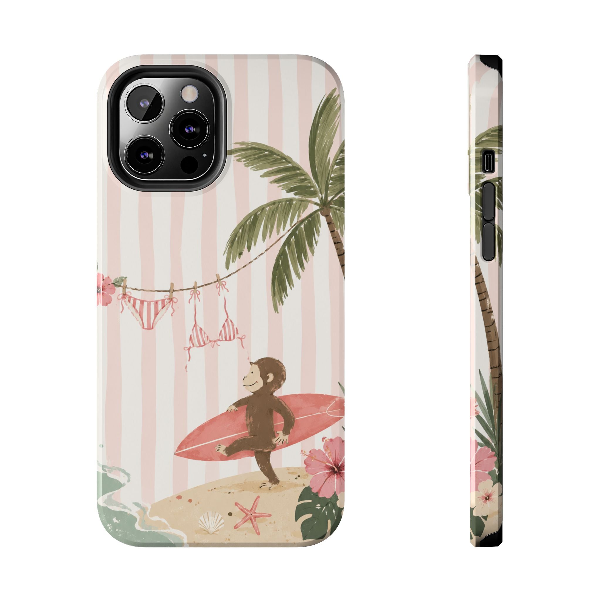 Pink Curious George Phone Case