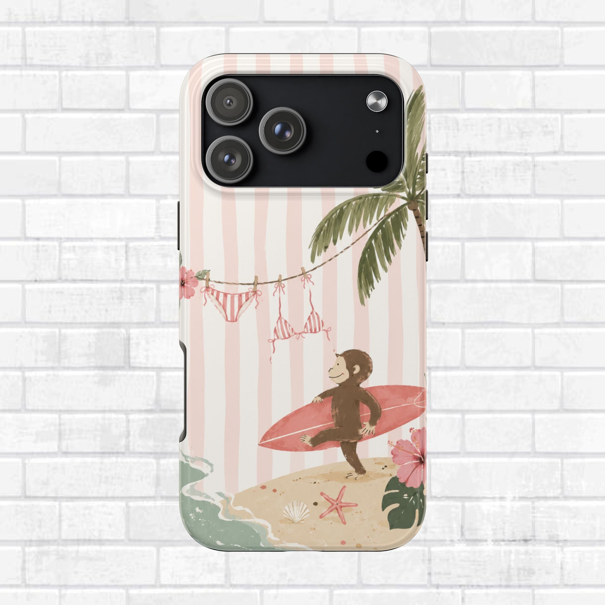 Pink Curious George Phone Case