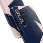 Navy Light Pink Stars Phone Case