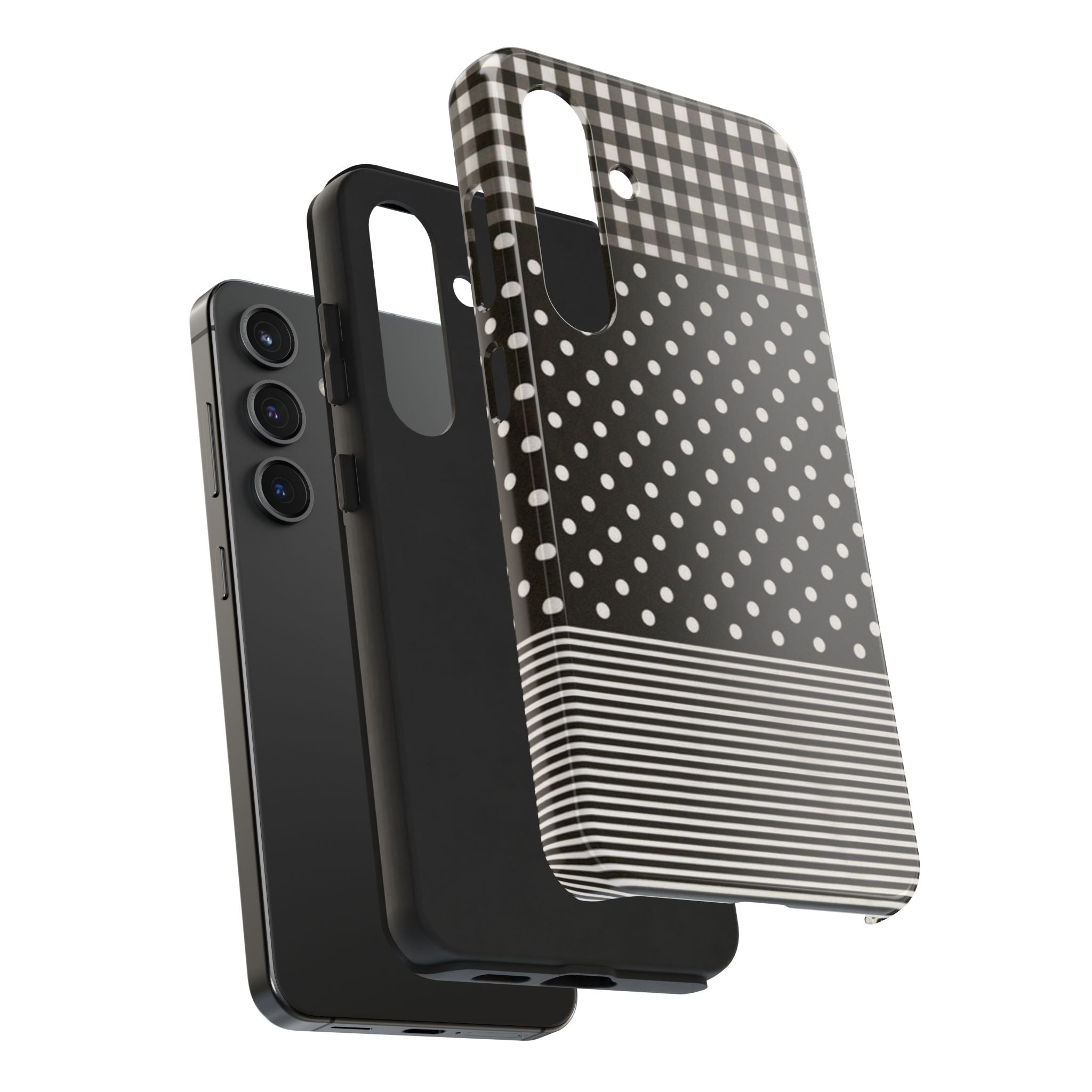 Mixed Patterns Polka Dots/Strips Phone Case