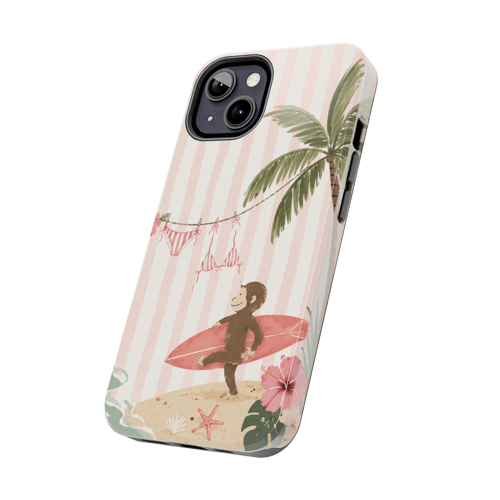 Pink Curious George Phone Case
