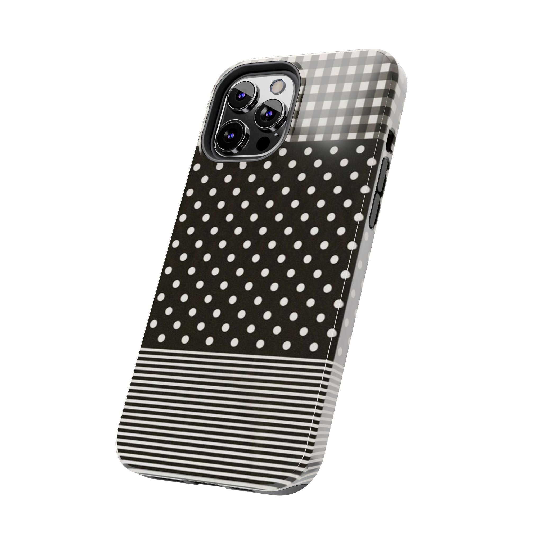 Mixed Patterns Polka Dots/Strips Phone Case