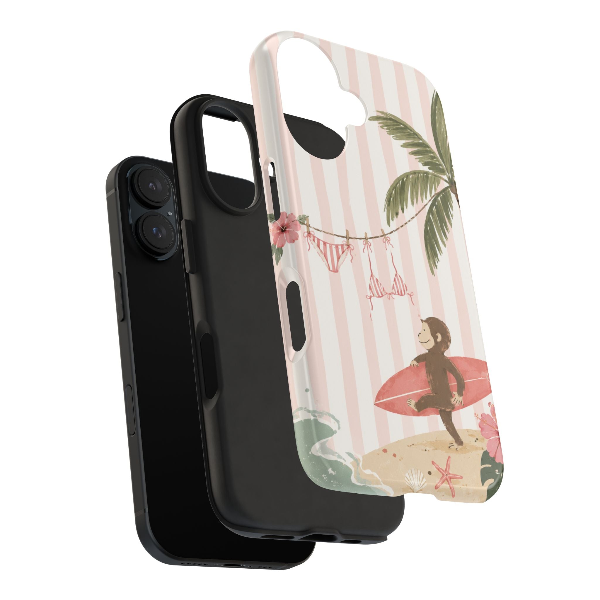 Pink Curious George Phone Case