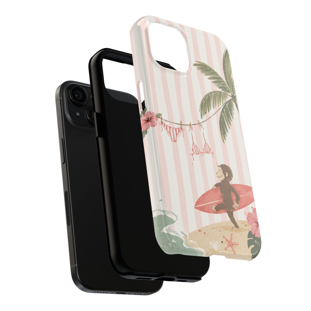 Pink Curious George Phone Case