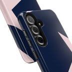Navy Light Pink Stars Phone Case