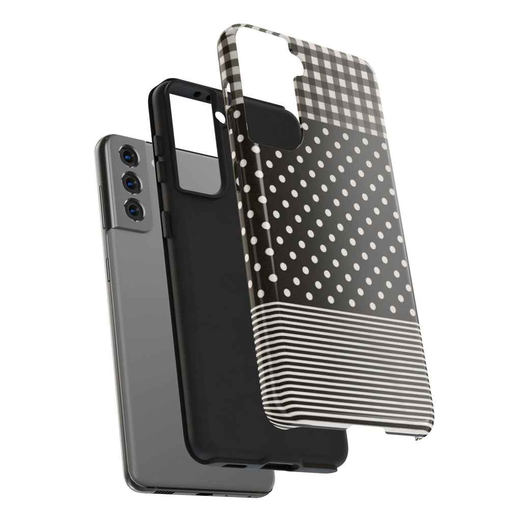 Mixed Patterns Polka Dots/Strips Phone Case