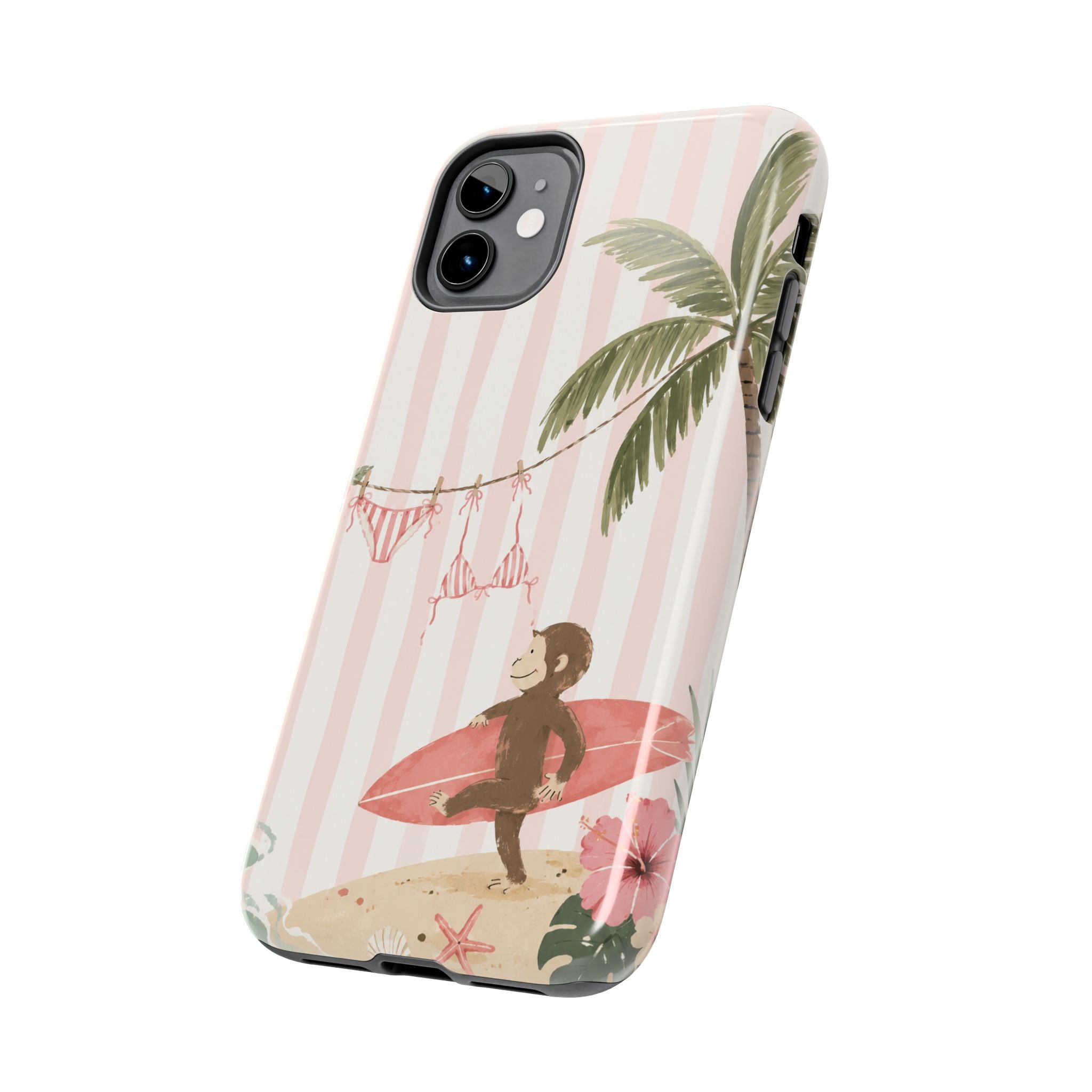 Pink Curious George Phone Case