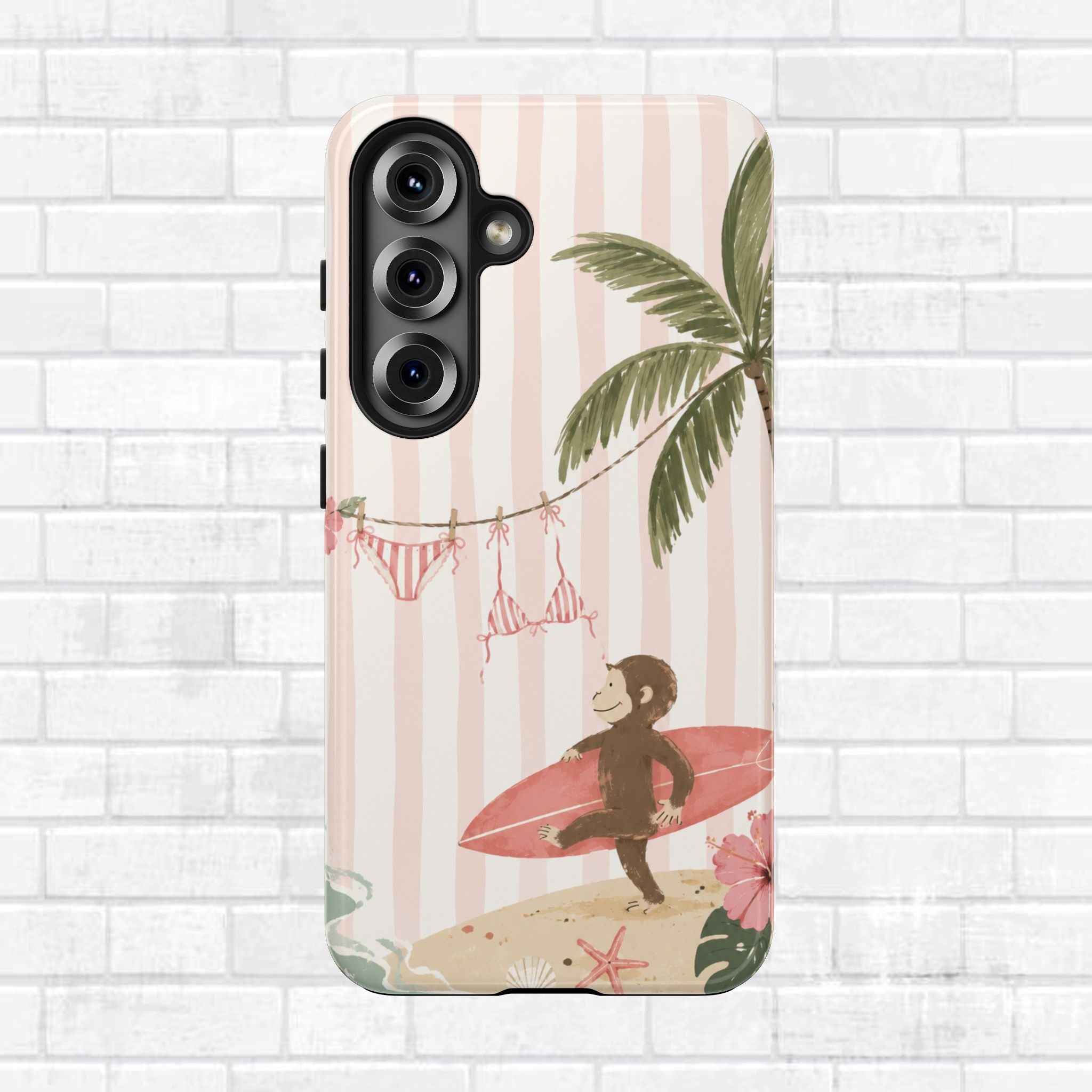 Pink Curious George Phone Case