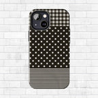 Mixed Patterns Polka Dots/Strips Phone Case