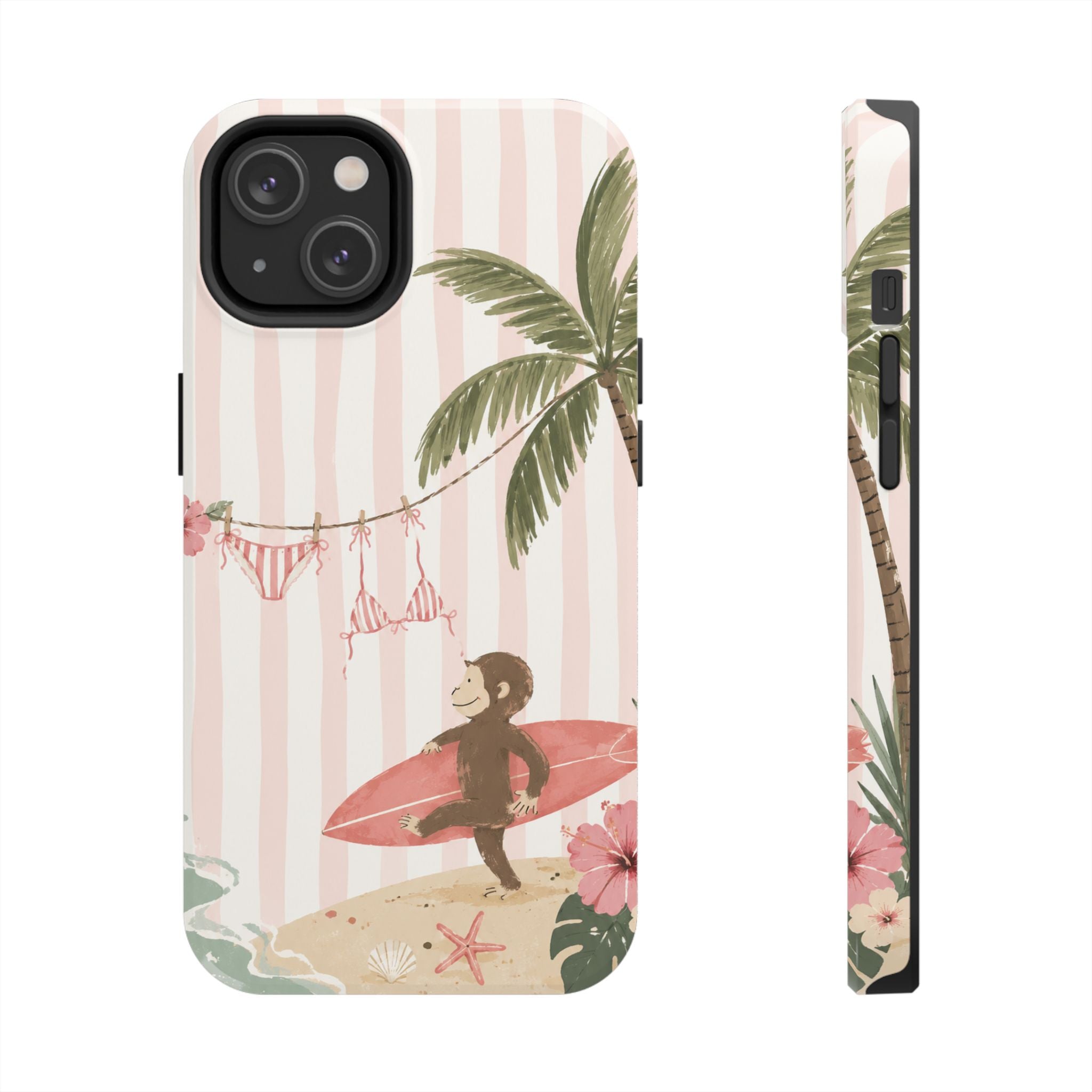 Pink Curious George Phone Case