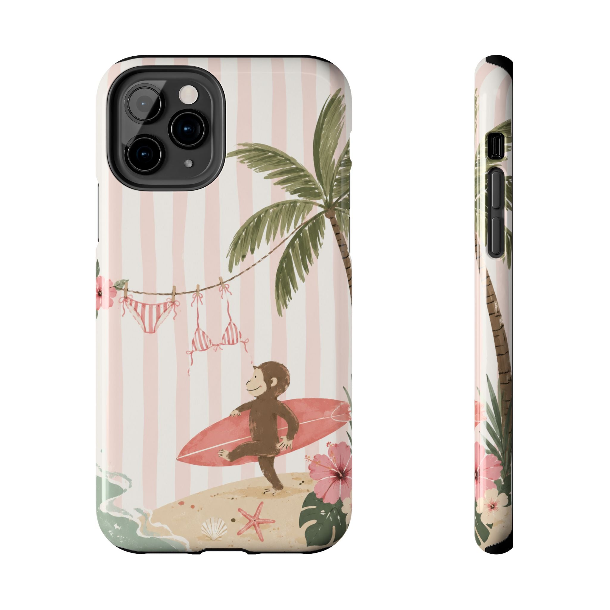 Pink Curious George Phone Case