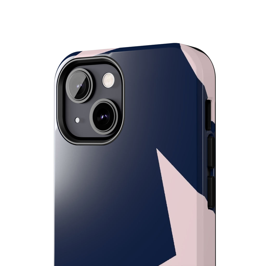Navy Light Pink Stars Phone Case