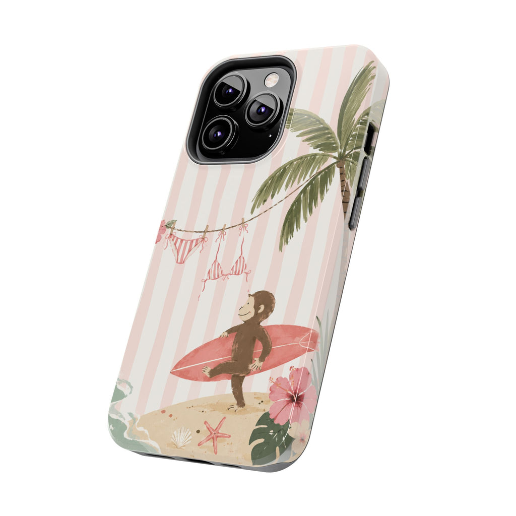 Pink Curious George Phone Case