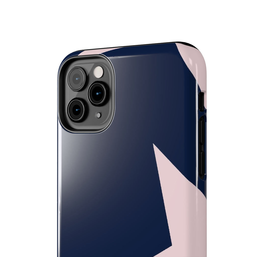 Navy Light Pink Stars Phone Case