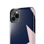 Navy Light Pink Stars Phone Case