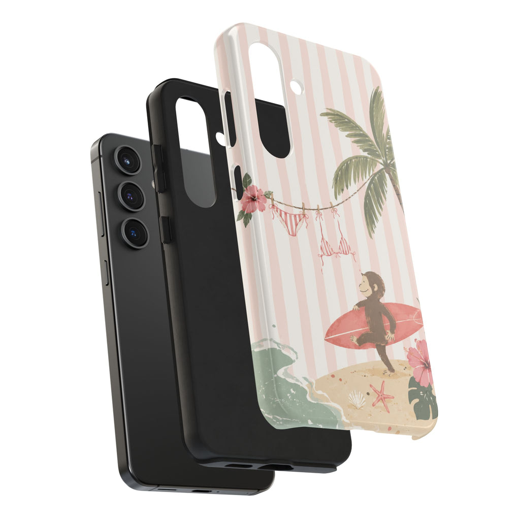 Pink Curious George Phone Case