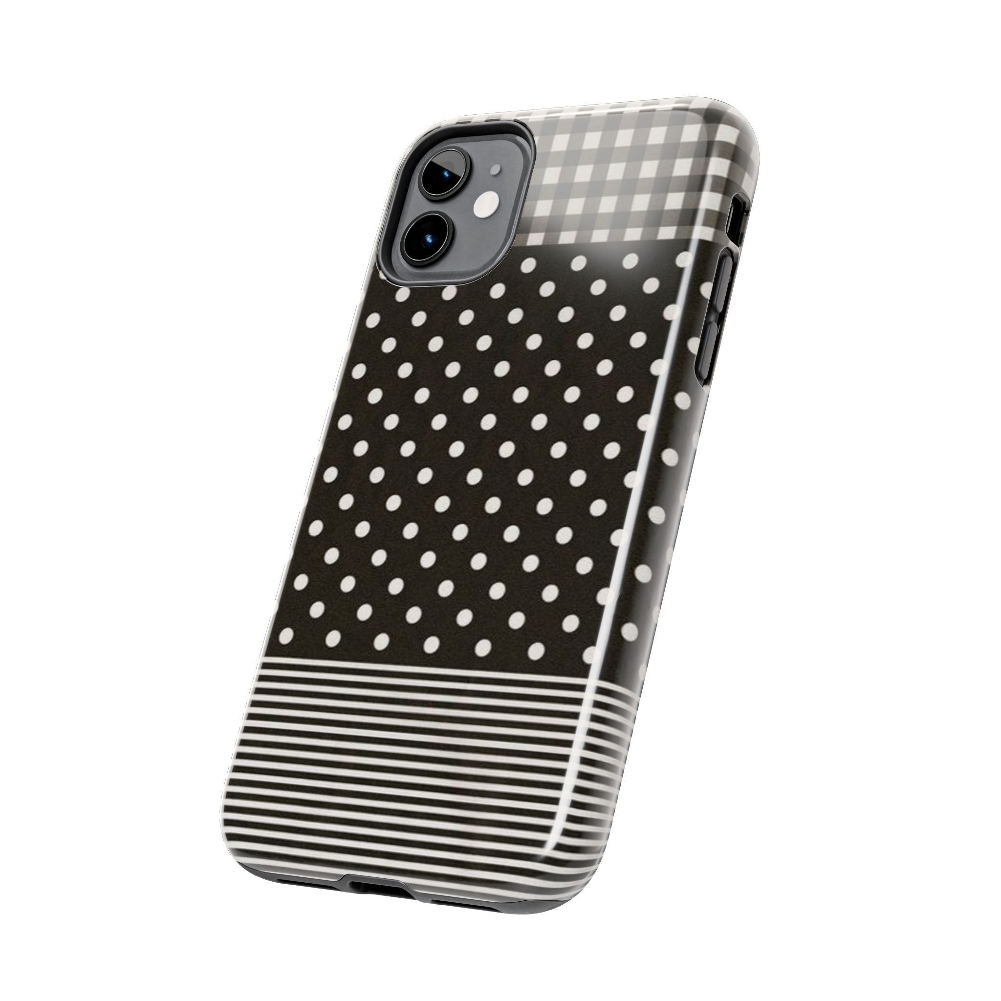 Mixed Patterns Polka Dots/Strips Phone Case