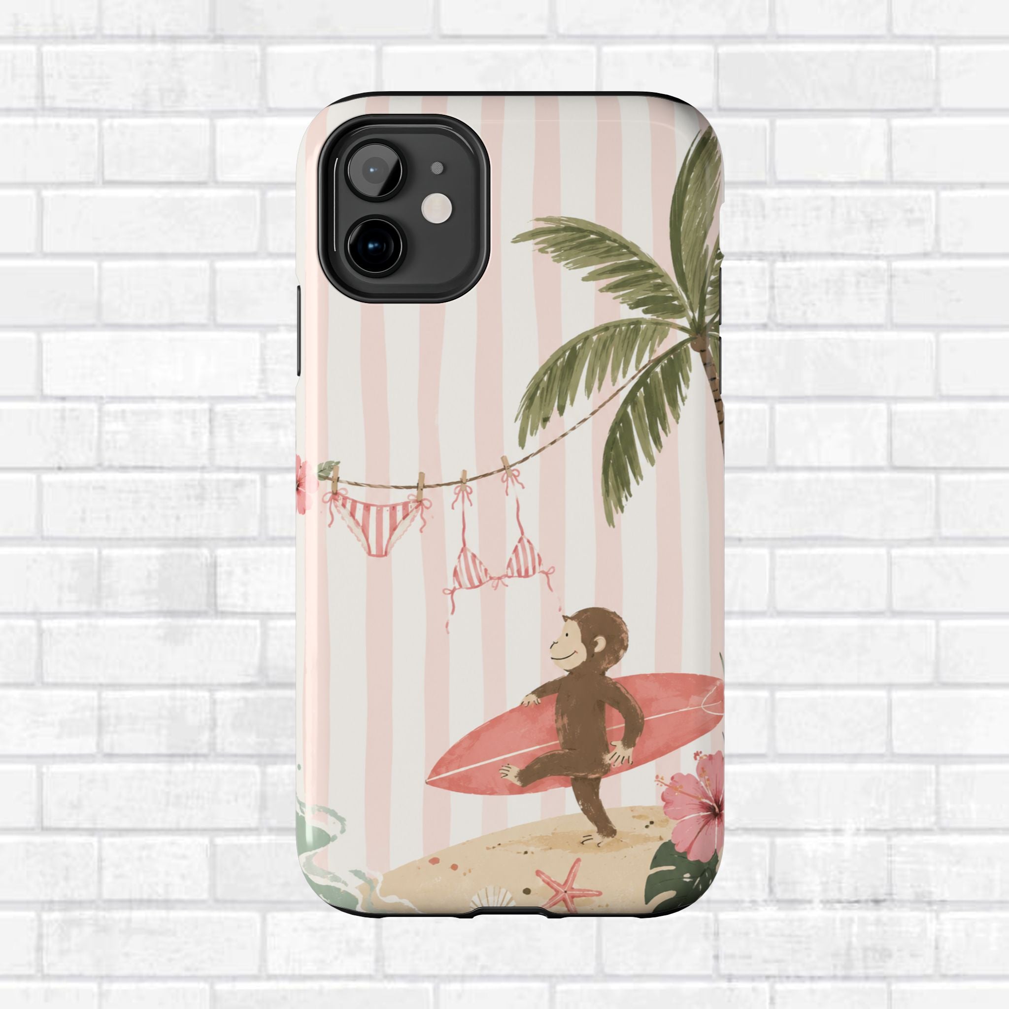 Pink Curious George Phone Case