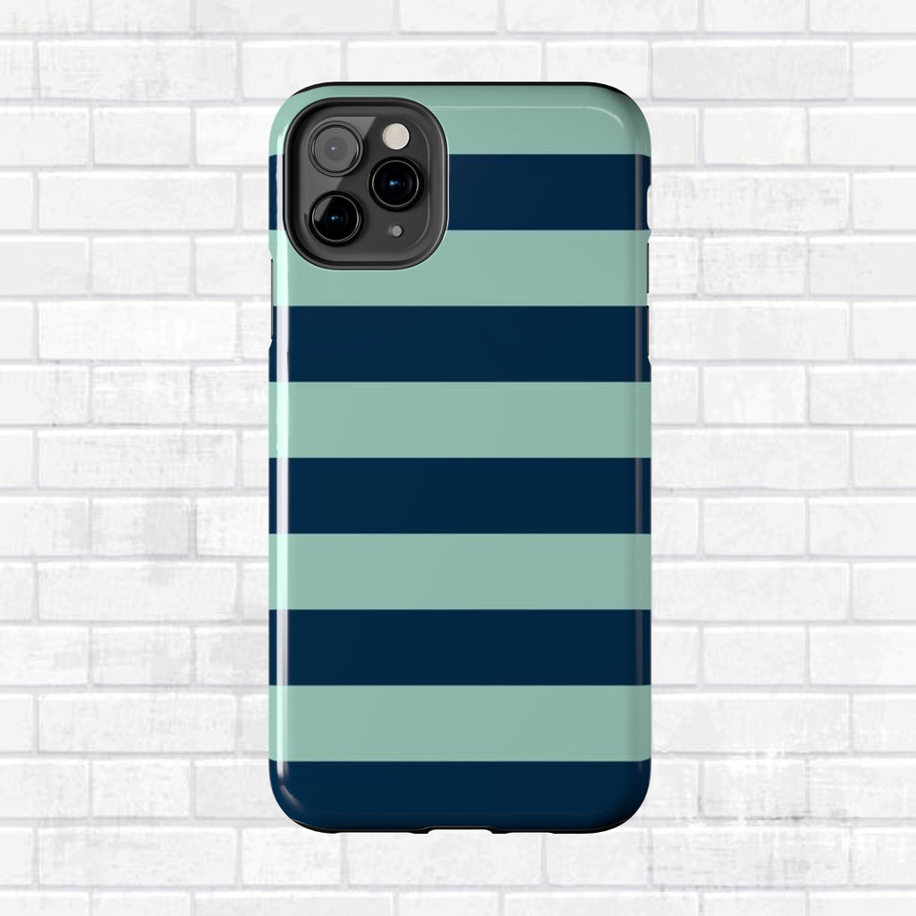 Navy and Teal Phone Case