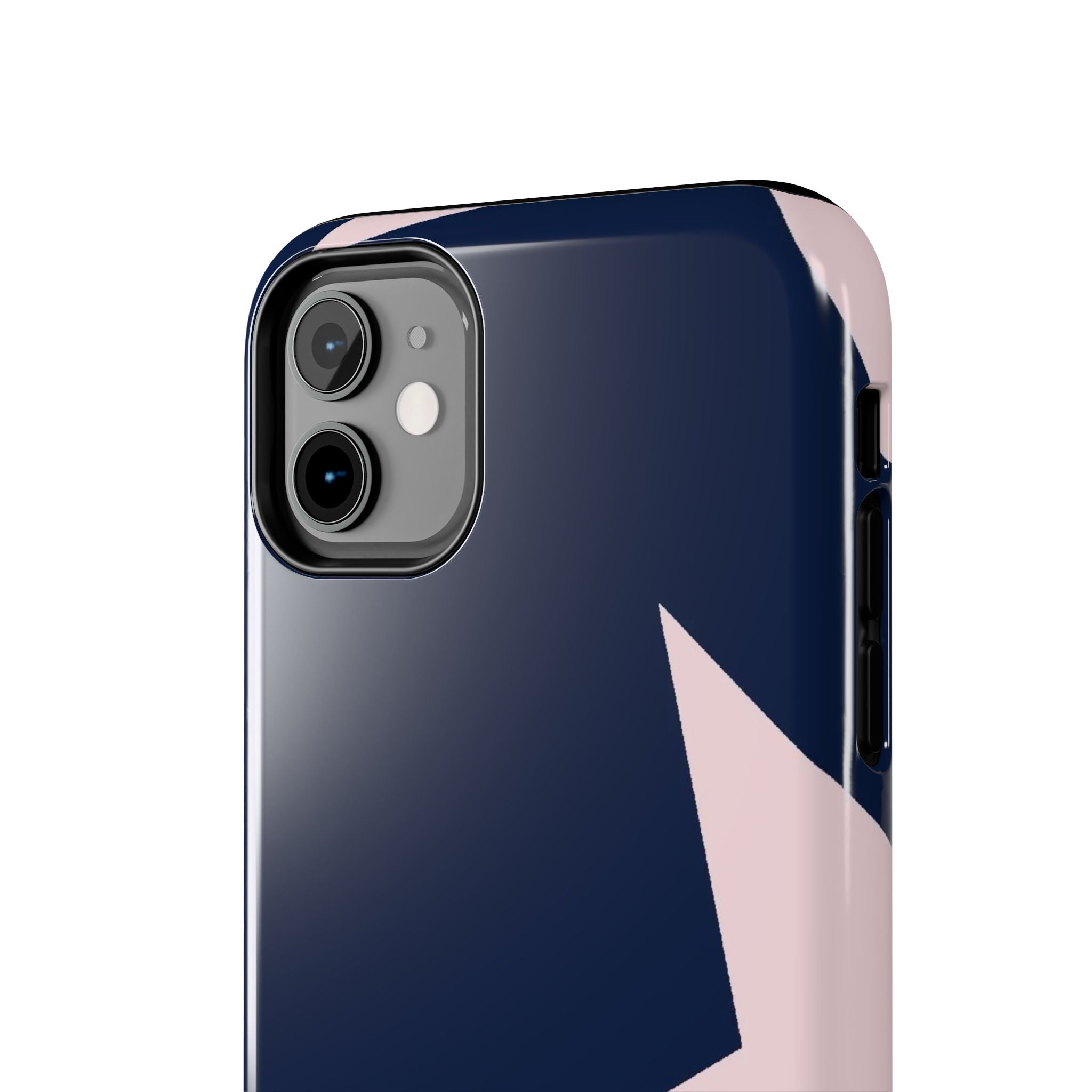 Navy Light Pink Stars Phone Case