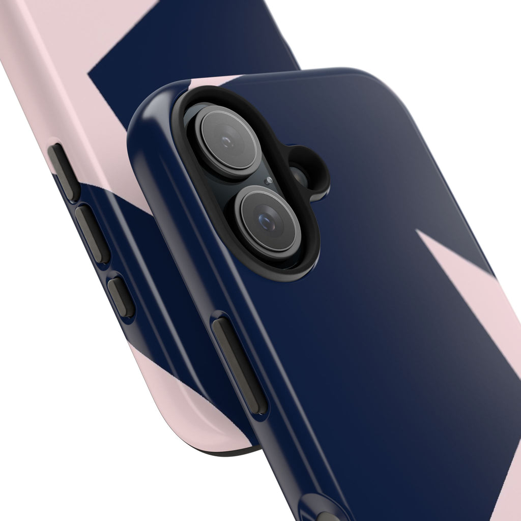 Navy Light Pink Stars Phone Case