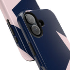 Navy Light Pink Stars Phone Case