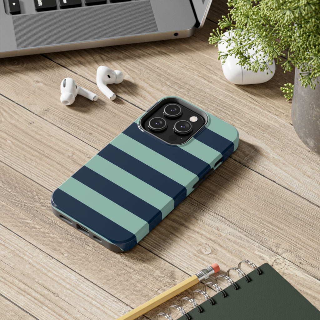 Navy and Teal Phone Case
