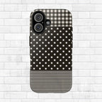 Mixed Patterns Polka Dots/Strips Phone Case