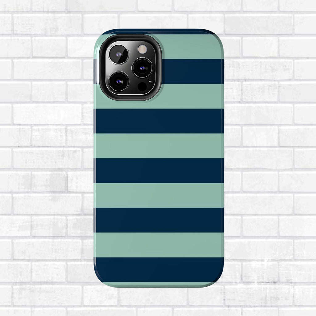 Navy and Teal Phone Case
